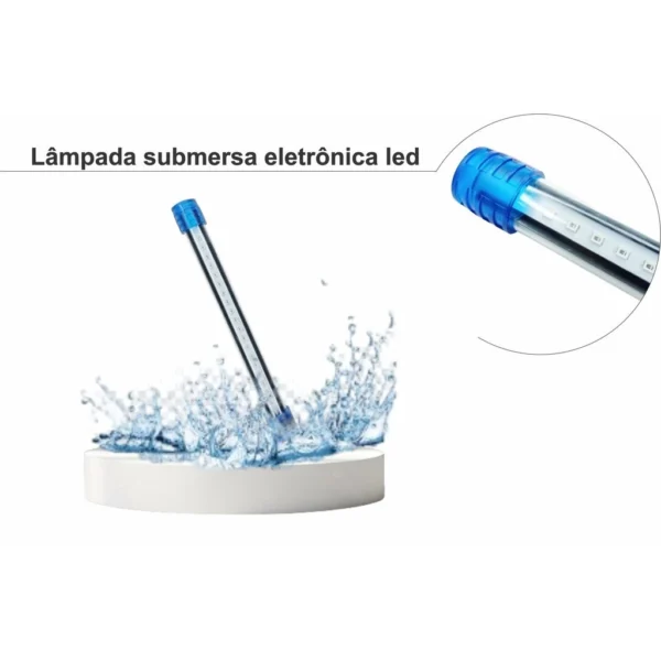 Lâmpada Submersa Eletrônica LED AZUL Dee - T2